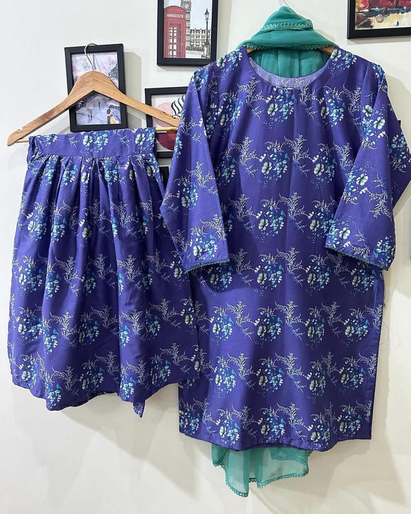 Lawn gharara set