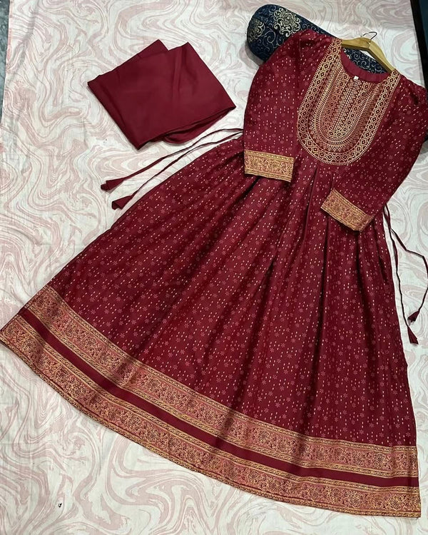 Lawn 2pc frock dress