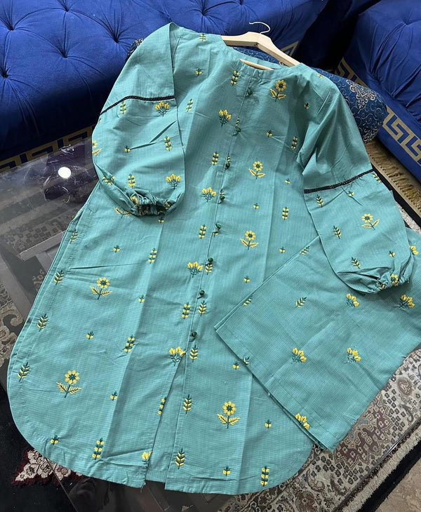 Embroidered coord set