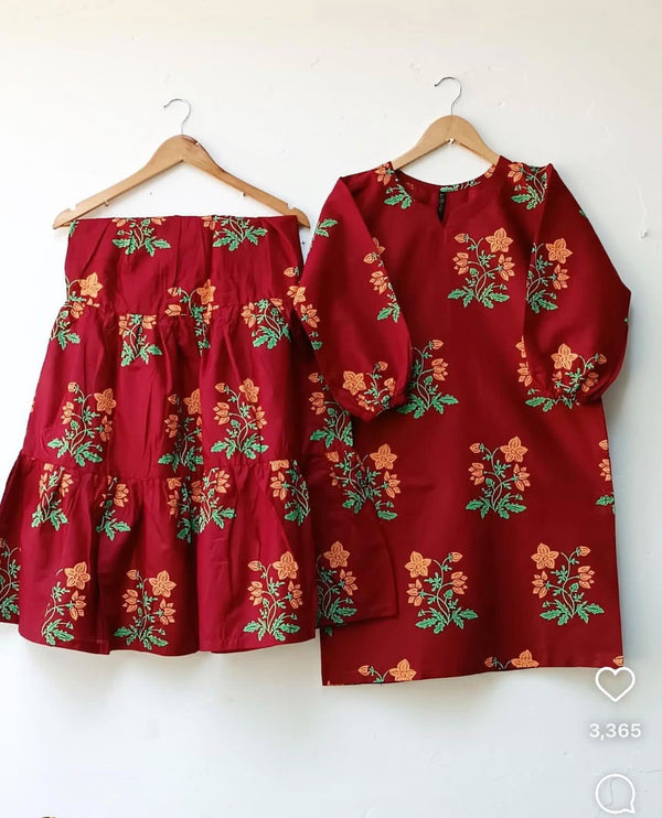 Lawn gharara 2pc set